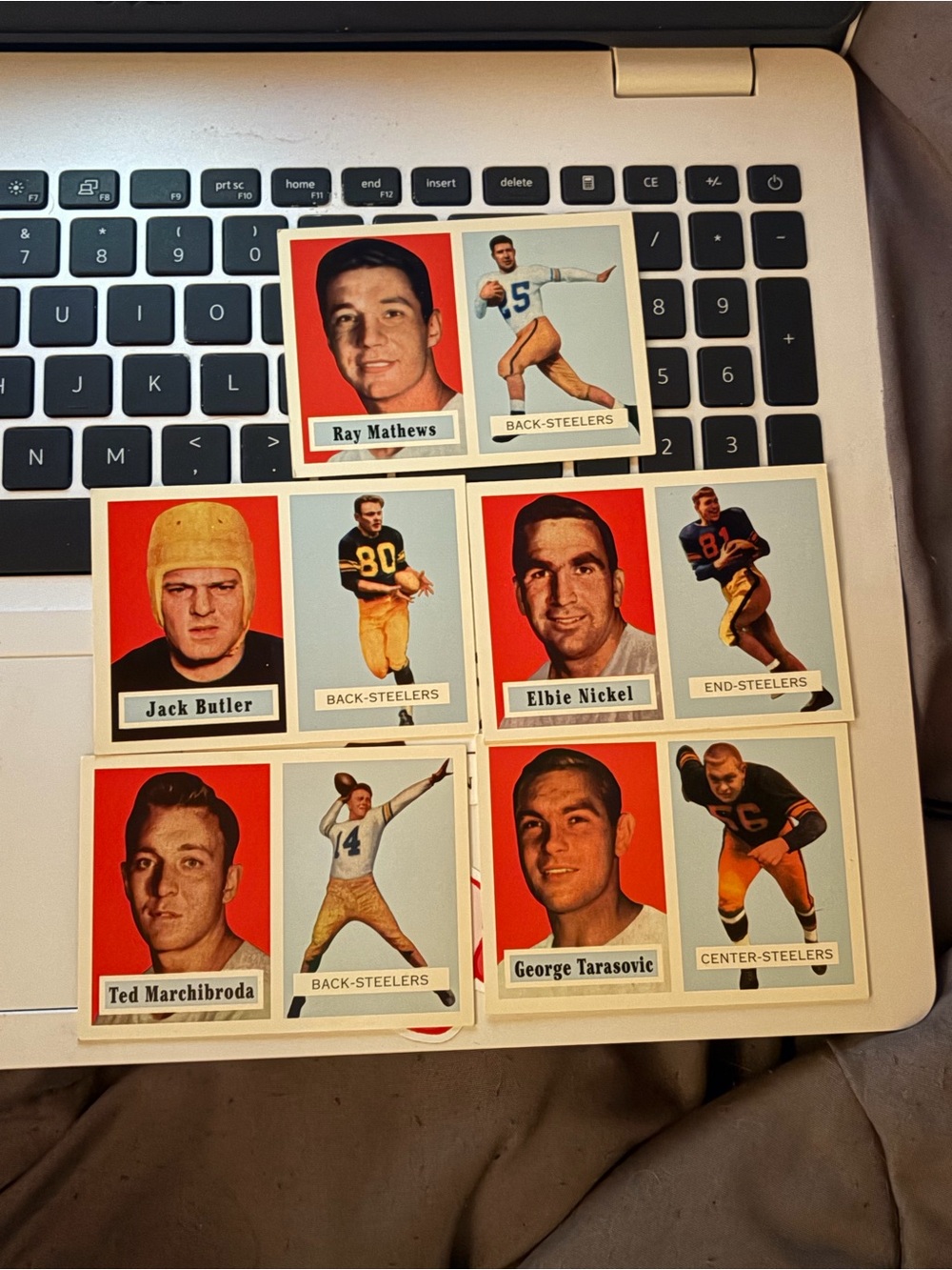 Vintage Football Trading Card Set – Red Accent